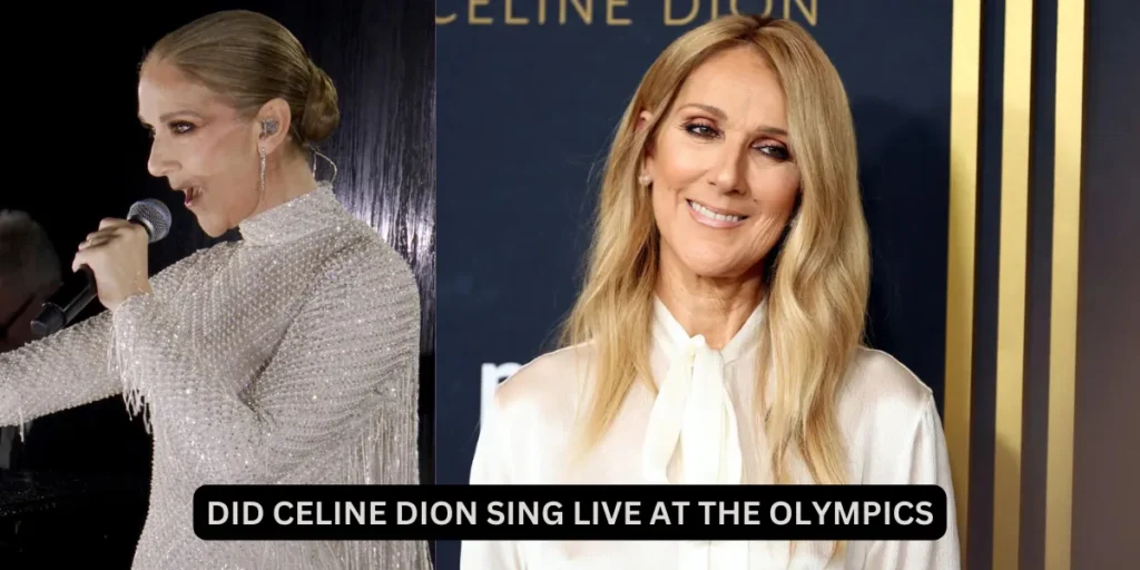 Did Celine Dion Sing Live at the Olympics ?