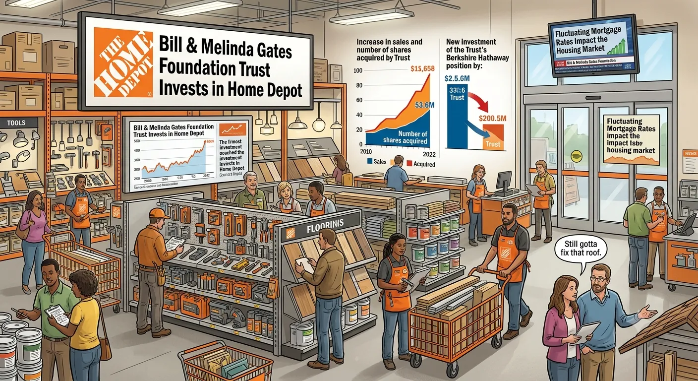 Bill Gates Makes a $353 Million Home Depot Bet as Housing Stays Frozen