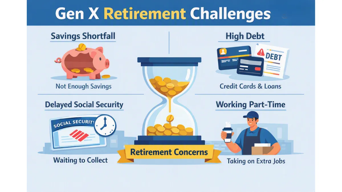 Gen X Retiring Backwards Trend Millions can't afford retirement at 67